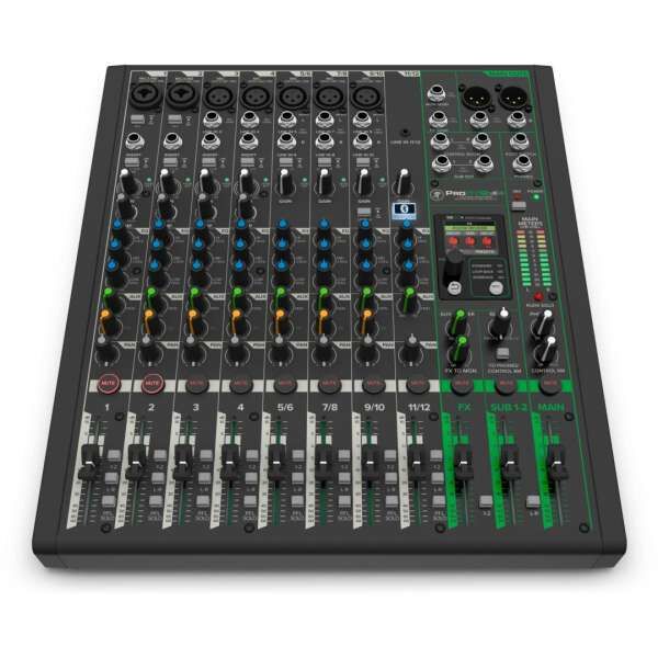 Mackie ProFX12v3+, analoger 12-Kanal Mixer mit Enhanced FX, USB Recording und Bluetooth