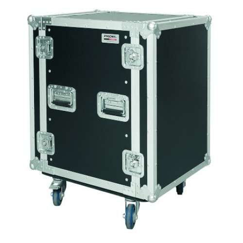 Proel Professional Case CR216BLKMW 19" 16HE 45cm tief mit Rollen