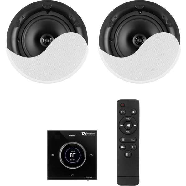Power Dynamics Powerline B50BSET Einbauverstärker Set mit 2 Deckenlautsprechern