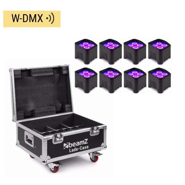 BeamZ BBP94W Akku Uplighting Tourset 8 mit Ladecase