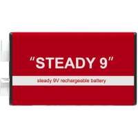 Gigagain Steady 9V wiederaufladbarer Akku