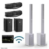 LD Systems MAUI 11 G3 W Mix SET weiß mit Cover und Taschen