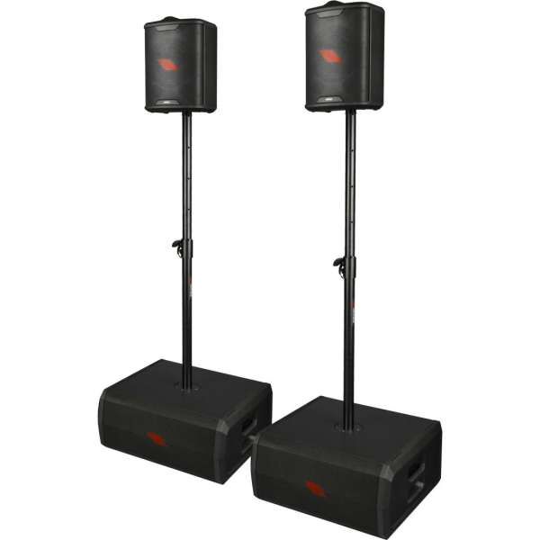 Proel FREETWOX 2.2 Akku PA Set mit 2 Subwoofern