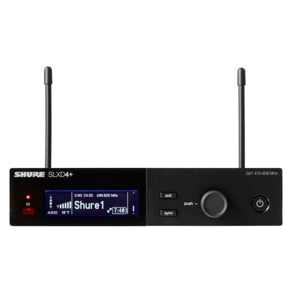 Shure SLXD4+ 9,5" Empfänger G65
