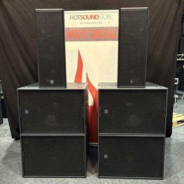 RCF KXL 4-A SUB 9019-AS Fullstack PA System B-Ware