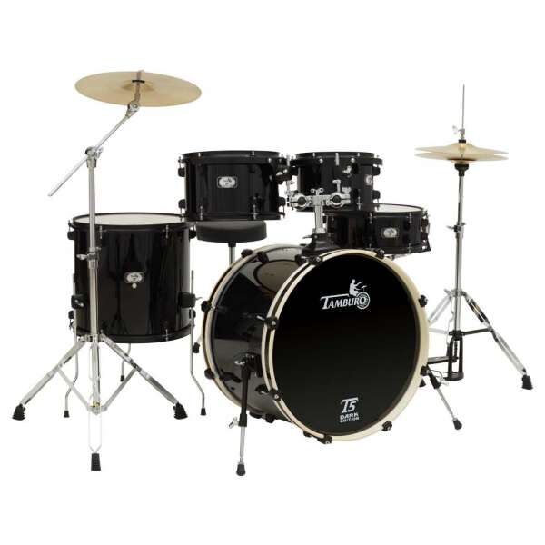 Tamburo T5 Dark Edition R22 Rock Schlagzeug Komplettset