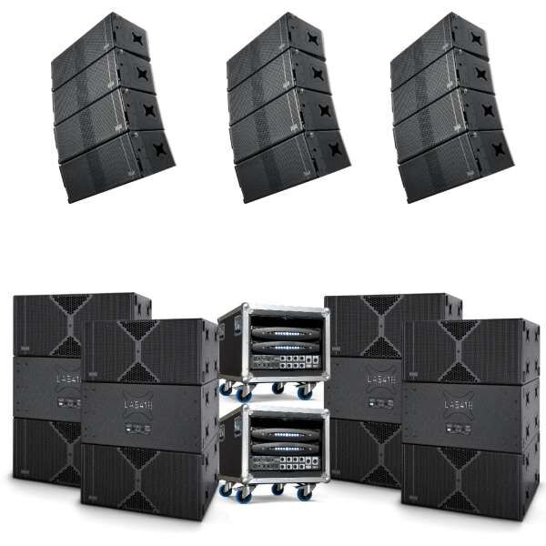 NEXT Line Array System LA212x 6x6 passiv Komplettset mit Amping