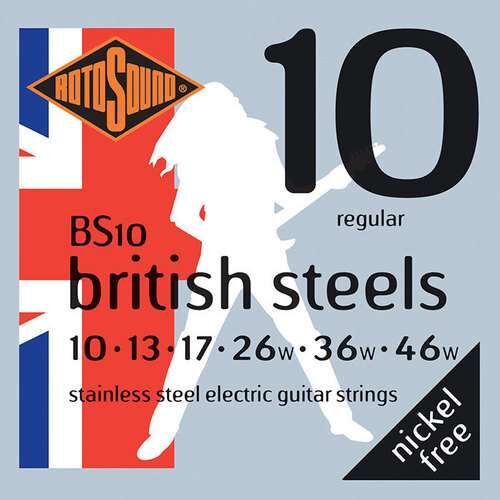 Rotosound E-Gitarre-Saiten British Steels Satz Regular 10-46