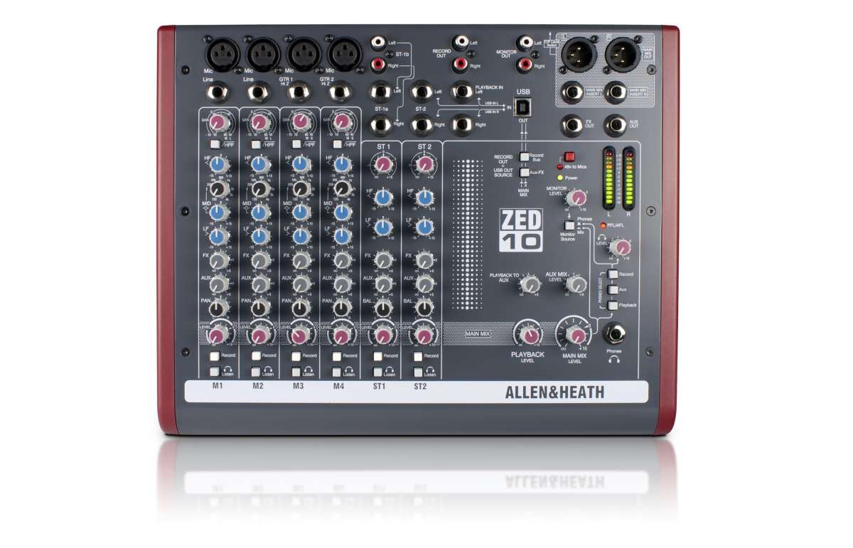Allen & Heath ZED-10 Mixer Allen & Heath ZED-10 Mixer | Studio  