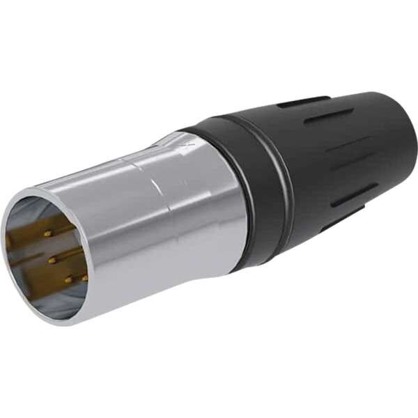 Seetronic SCHM5 XLR 5P Anschluss Stecker, Goldkontakte Gehäuse aus Edelstahl