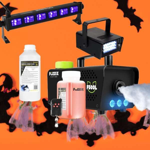 Halloween Special Partyset Bar Strobe UV Nebel