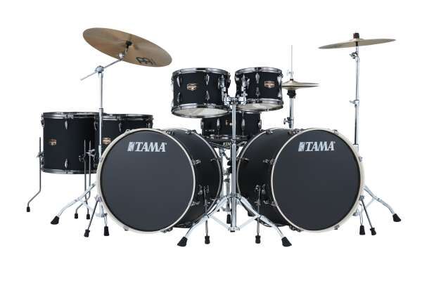 Tama IMPERIALSTAR Double Bass Kit Blacked out Black - IP72ZH8WBNBOB