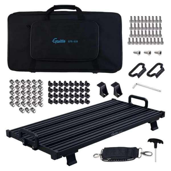 Guitto GPB-03 B Pedalboard mit Tasche, groß