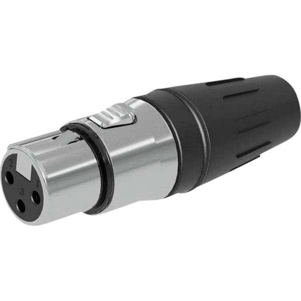 Seetronic SCHF3 XLR 3P Anschluss Buchse, Goldkontakte Gehäuse aus Edelstahl