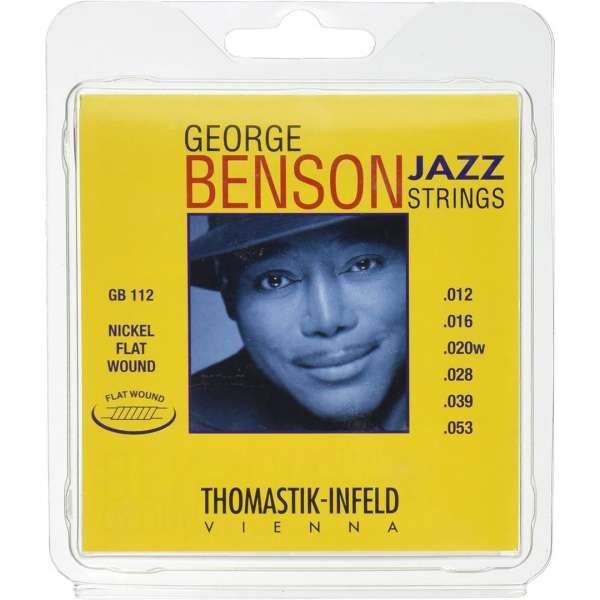 Thomastik-Infeld GB112 E-Gitarre-Saiten George Benson Jazz Guitar Satz flatwound medium-light .012"-.053"