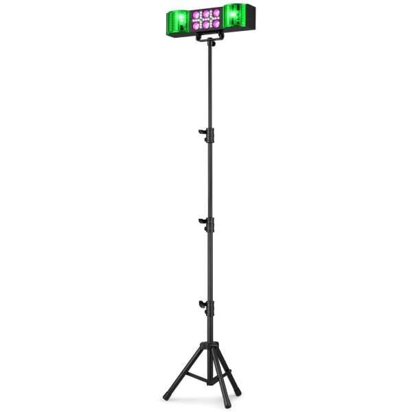 Fuzzix DerbyStar2 - Mobile LED Party Lichtanlage mit Stativ