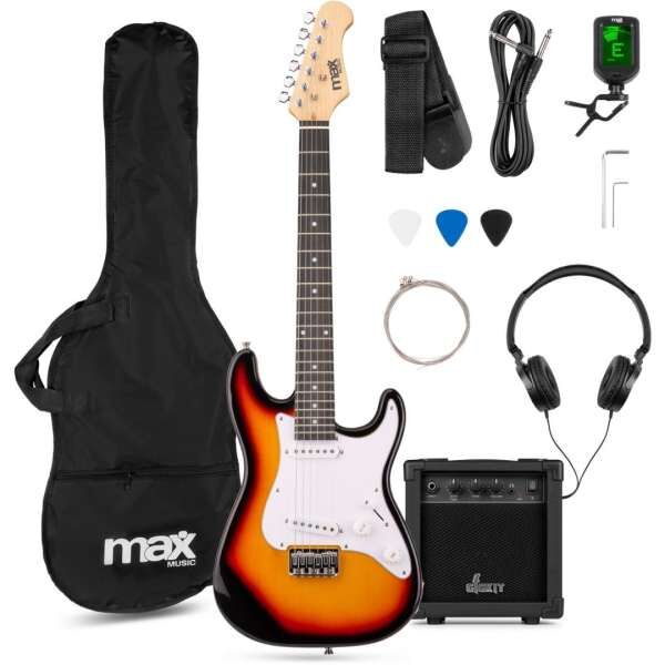 MAX GigKit Junior E-Gitarre Set Sunburst 3/4