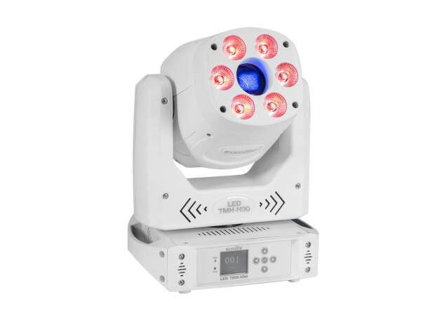 EUROLITE LED TMH-H90 Hybrid Moving-Head Spot/Wash COB ws weiß