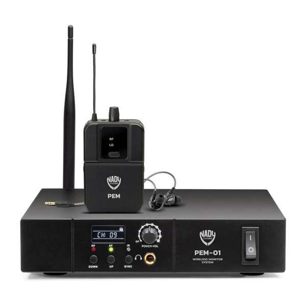 Nady PEM-01 EU1 - duales UHF 16-Kanal In-Ear Monitor Funksystem