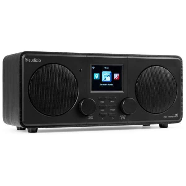 Audizio Foza WIFI Internet Stereo Radio mit DAB+ Black