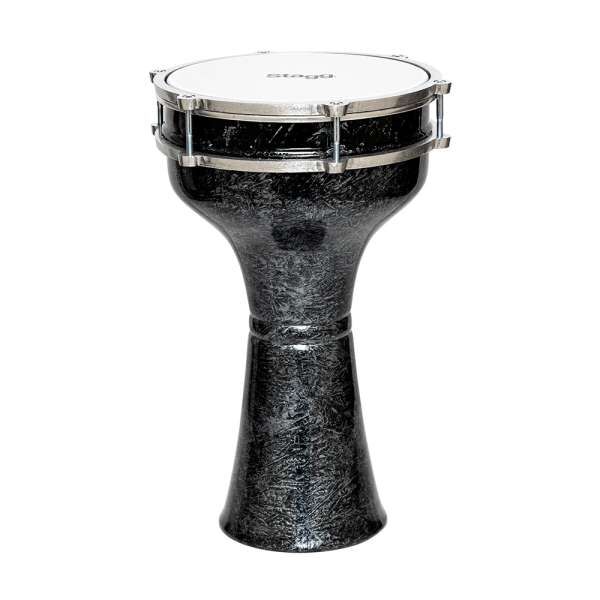 Stagg ALM 22cm Darbuka black hammered