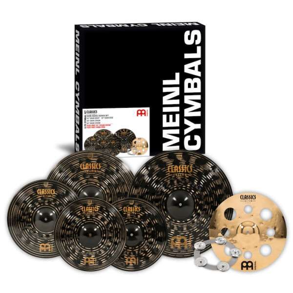 Meinl CCD5802 Cymbals Classics Custom Dark Set 4 teilig + Ching Ring