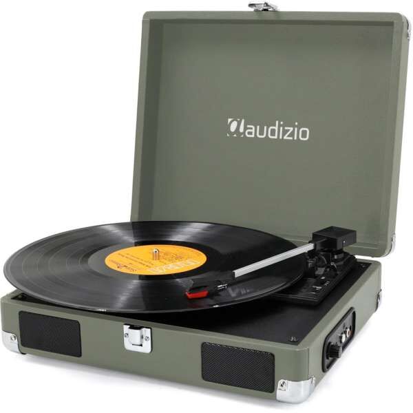 Audizio RP111W Plattenspieler im Aktenkoffer-Format Wood