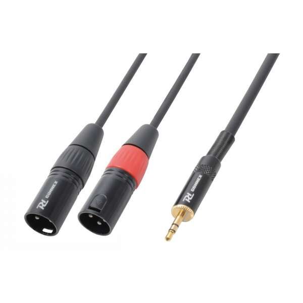 PD Connex Adapterkabel 2x XLR Male / 3.5mm Miniklinke Stereo 6m