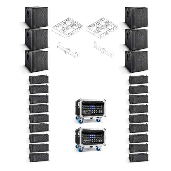 NEXT Line Array System LA26 9x3 passiv Komplettset mit Amping