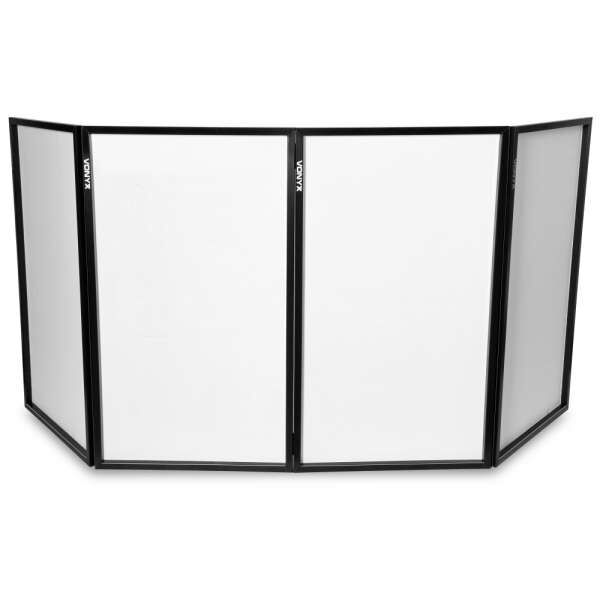 Vonyx DB2 Faltbare DJ Screen 120 x 70 (4 Panele) weiß