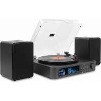 Audizio Norfolk Plattenspieler Set mit Lautsprecher und DAB