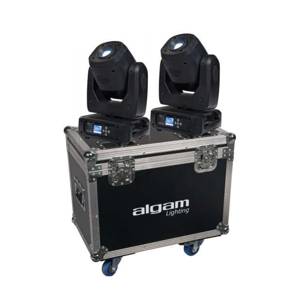 Algam Lighting MS100 Tourset - 2 x LED Spot Moving Head 100W im Case