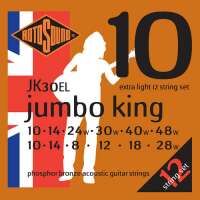 Rotosound Akustik-Gitarren Saiten Jumbo King Satz 12-string Extra Light 10-48 Rotosound Akustik-Gitarren Saiten Jumbo King Satz 12-string Extra Light 10-48