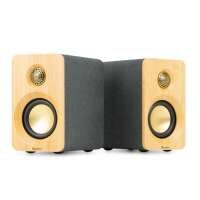 Audizio KS16 Aktives Multimedia Lautsprecher Set BT 100W Bamboo