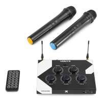 Karaoke Funkmikrofon System Set mit Bluetooth Mischpult Vonyx AV510 Pro Karaoke Funkmikrofon System Set mit Bluetooth Mischpult Vonyx AV510 Pro