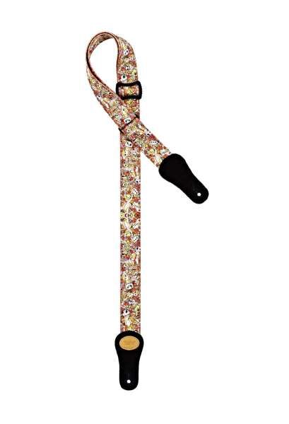 Ortega KNS-VP-U Ukulele Strap Nylon Gurt Keiki Voodoo Puppet