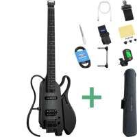 Donner Hush-X Live Gitarre black