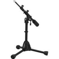 TAMA MS734ELBK Iron Works Studio Series Mikrofonständer - Extra niedriger Teleskoparmständer (3/8“ Anschluss)