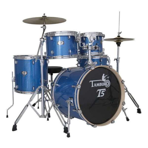 Tamburo T5S22BLSK Schlagzeug Komplettset Blue Sparkle