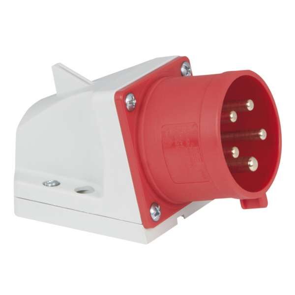 PCE CEE 32A 400V 5-Pol Wandmontage Male Red, IP44