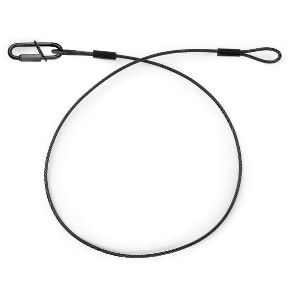 BeamZ Safety SAF75 Blackline - 3mm / 75cm Sicherungsseil 30kg