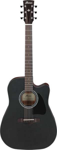 Ibanez AW247CE-WKH Akustikgitarre 6-String - Weathered Black Open Pore