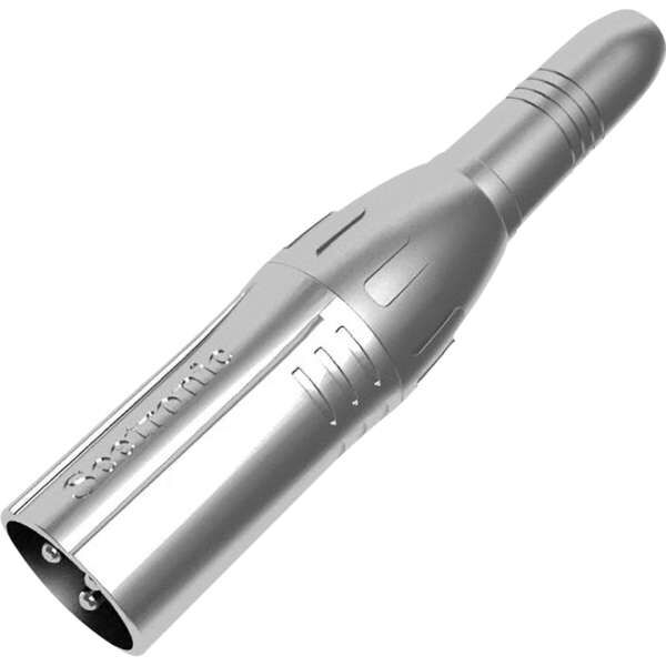 Seetronic MA3MJ3 XLR 3P Stecker auf Stereo Klinkenbuchse, Goldkontakte silberfarbenes Gehäuse