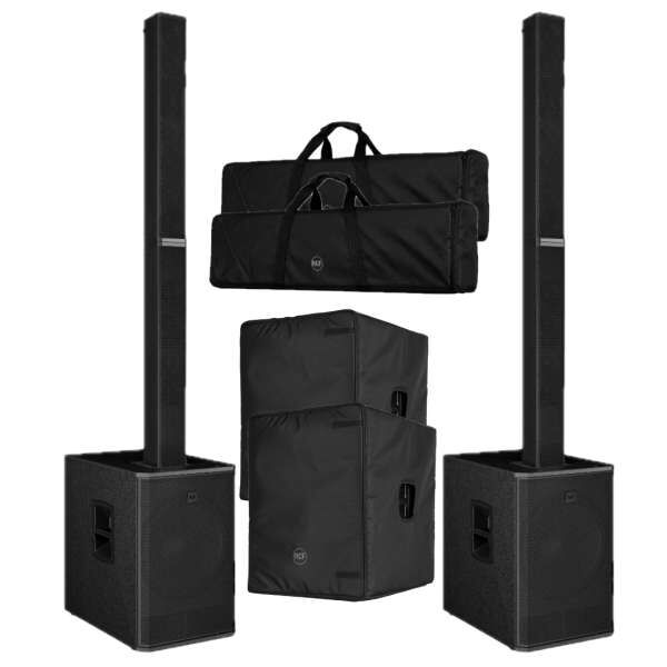 RCF EVOX V15 Stereo Tourset mit Covern schwarz