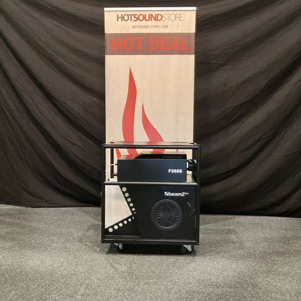 BeamZ Pro F3000 Highpower Haze Maschine Trolley B-Ware