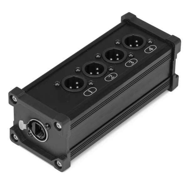 PD Connex RJ45 auf 4x XLR männlich SplitterBox