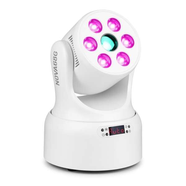 BeamZ Nova68G-WH MH Wash Moving Head mit Gobos weiß