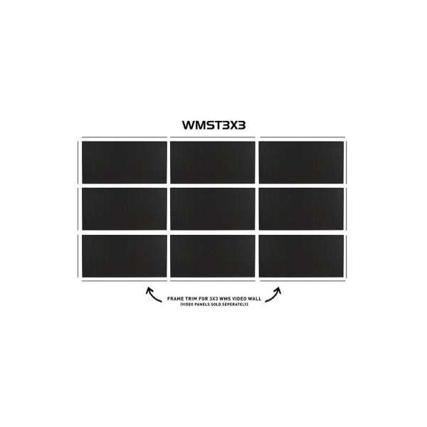 ADJ WMST3X3 – Rahmen-Trim-Kit für 3x3 WMS Series Video Wall