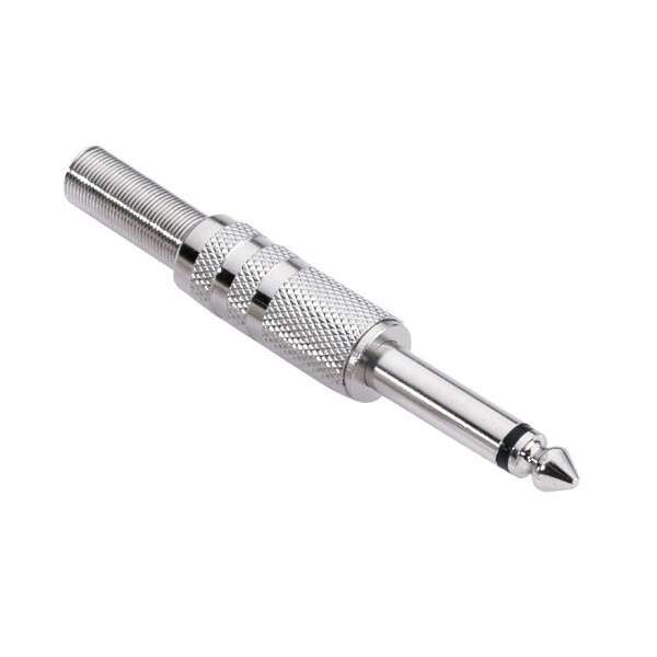 Adam Hall Connectors 7516 - Klinkenstecker 6,3 mm mono silber